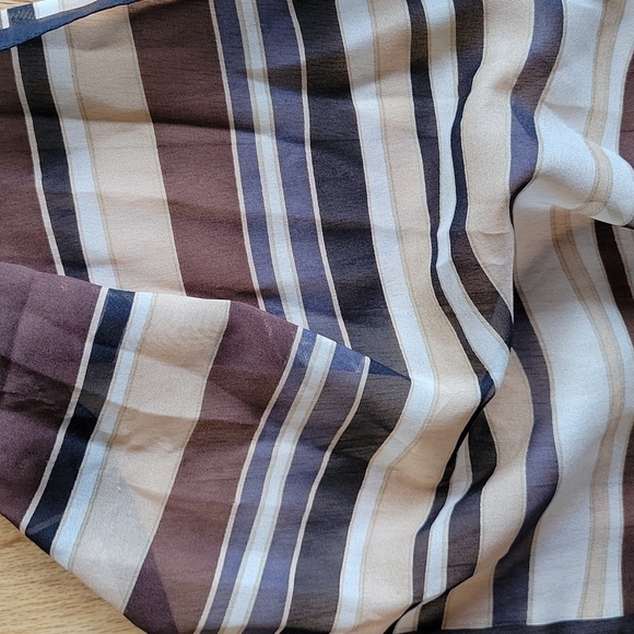 Black & Brown Neutral Scarf OS - Picture 3 of 4